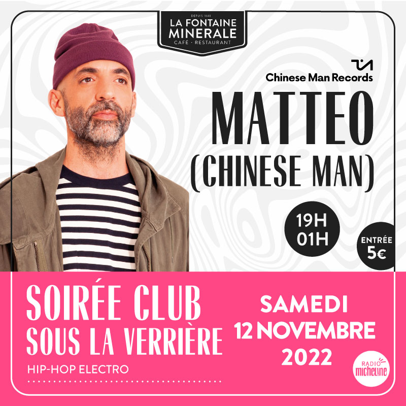 SOIRÉE CLUB SOUS LA VERRIÈRE – 12/11/2022