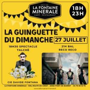 LA GUINGUETTE DU DIMANCHE 27 JUILLET 2025
