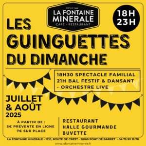 LA GUINGUETTE DU DIMANCHE 6 JUILLET 2025